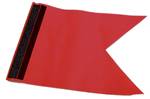 Protest flag with Velcro, 170x235mm, red