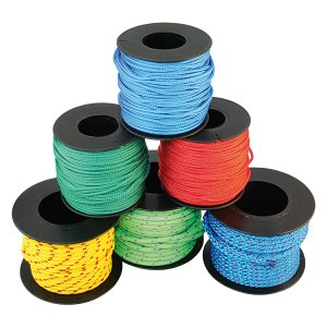 Braided PES rope 3mm multicoloured 5x20m 1 Braided PES rope 3mm multicoloured 5x20m