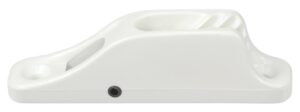 CLAMCLEAT Junior with bottom roller for 3-6mm nylon rope, white