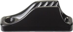 CLAMCLEAT Midi with guide eye for 4-8mm nylon rope, black, SB-Pack