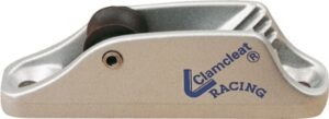 CLAMCLEAT Racing Junior Mk1 with top roller for 3-6mm aluminum/nylon rope