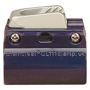 CLAMCLEAT clamp for rope 3-6mm incl. 2 clamps for pipe 30-36mm SB-Pack