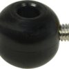 CLAMCLEAT Screw Stop Ball PE/A4 20mm, for 8-9mm rope, black 3 clpt524 1