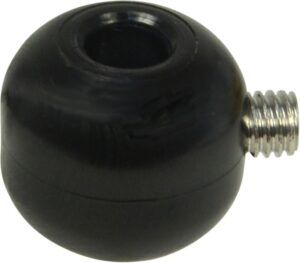 CLAMCLEAT Screw Stop Ball PE/A4 20mm, for 6mm rope, black