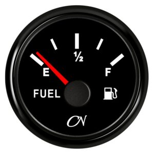 CN Fuel Tank Gauge Analog 12/24V 57mm Black