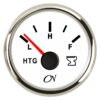 CN wastewater tank indicator analog 12/24V 57mm white/chrome