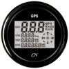 CN GPS speedometer incl. compass digital 12/24V 96mm black 2 cn0885s