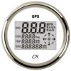 CN GPS speedometer incl. compass digital 12/24V 96mm white/chrome 2 cn0885w