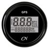 CN GPS speedometer digital 12/24V 57mm black 3 cn08s