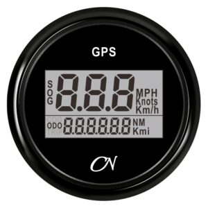 CN GPS speedometer digital 12/24V 57mm black