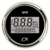 CN GPS speedometer digital 12/24V 57mm black/chrome