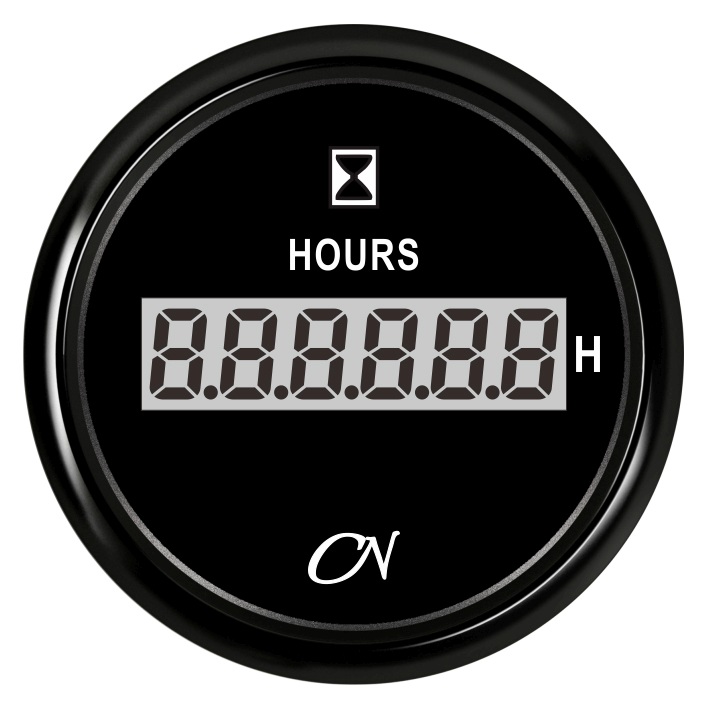 CN digital operating hours counter 12/24V 0-99999.9h black 1 CN digital operating hours counter 12/24V 0-99999.9h black