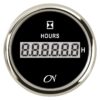CN digital operating hours counter 12/24V 0-99999.9h black/chrome 2 cn09sc