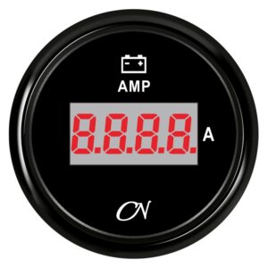 CN Digital Ammeter Display 12/24V 57mm Black