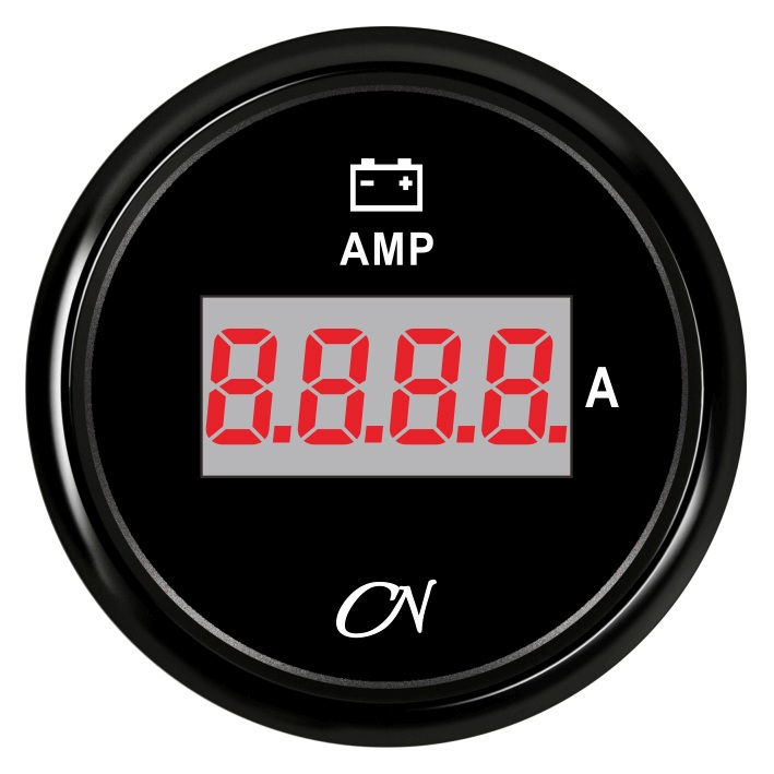 CN Digital Ammeter Display 12/24V 57mm Black 1 CN Digital Ammeter Display 12/24V 57mm Black