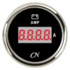 CN digital ammeter display 12/24V 57mm black/chrome 3 cn13sc