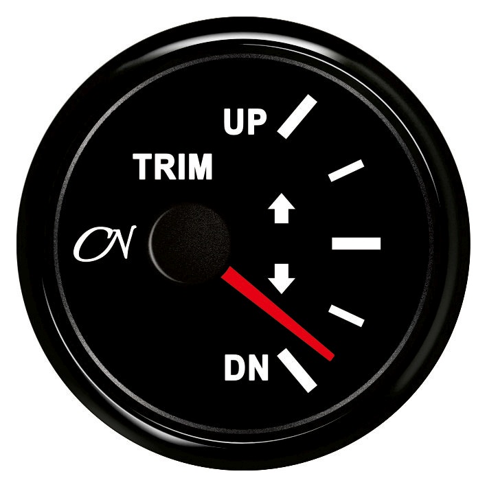 CN Trim Indicator Analog 12/24V 57mm Up/Down Black 1 CN Trim Indicator Analog 12/24V 57mm Up/Down Black
