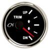 CN Trim Indicator Analog 12/24V 57mm Up/Down Black/Chrome