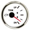 CN Trim Indicator Analog 12/24V 57mm Up/Down White/Chrome 2 cn15w