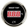 CN exhaust gas temperature gauge, digital, 12/24V, 57mm, black/chrome