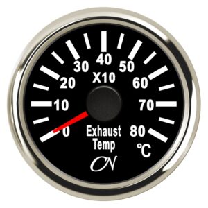 CN exhaust gas temperature gauge analog 12/24V 57mm black/chrome
