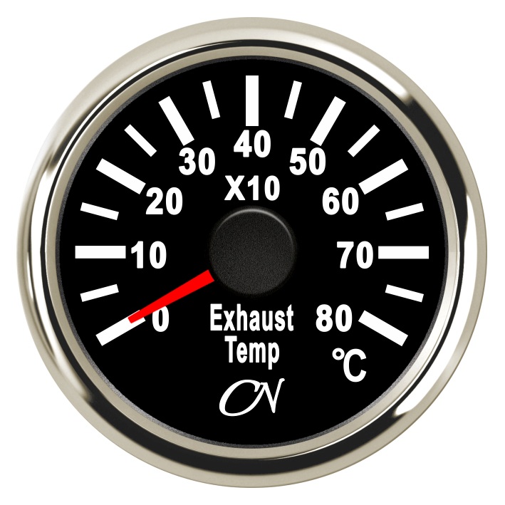 CN exhaust gas temperature gauge analog 12/24V 57mm black/chrome 1 CN exhaust gas temperature gauge analog 12/24V 57mm black/chrome