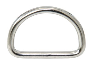 Polished D-ring A4 4x40mm 10pcs.