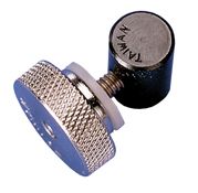 DAVIS mast slide stopper with knurled nut, aluminum/MsNi round profile 13mm