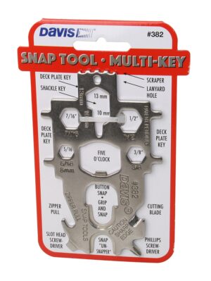 DAVIS Multifunctional Snap Tool Wrench, Stainless Steel, 114x70mm, 19 Functions