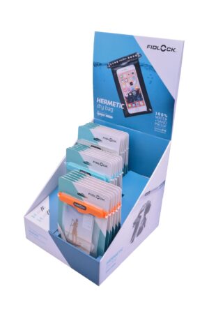 FIDLOCK Dry bag Medi Display, assorted colors, 18-piece set.