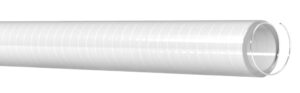 Sewage hose with steel spiral PVC 16mm (5/8') white