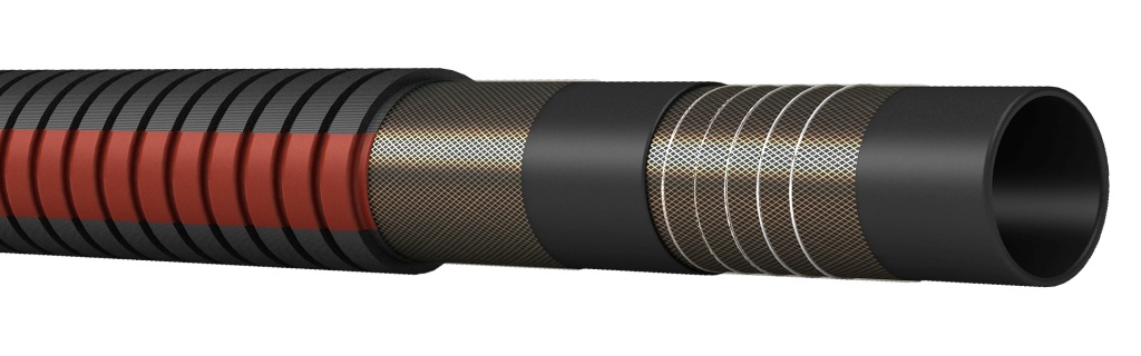 PE cooling water hose with steel spiral 25mm (1") 1 PE cooling water hose with steel spiral 25mm (1")