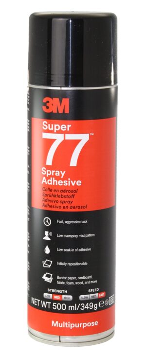3M Super 77 Spray Adhesive Spray Can 500ml