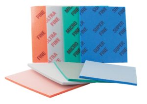 Sanding soft pad 140x115x5mm P500 blue