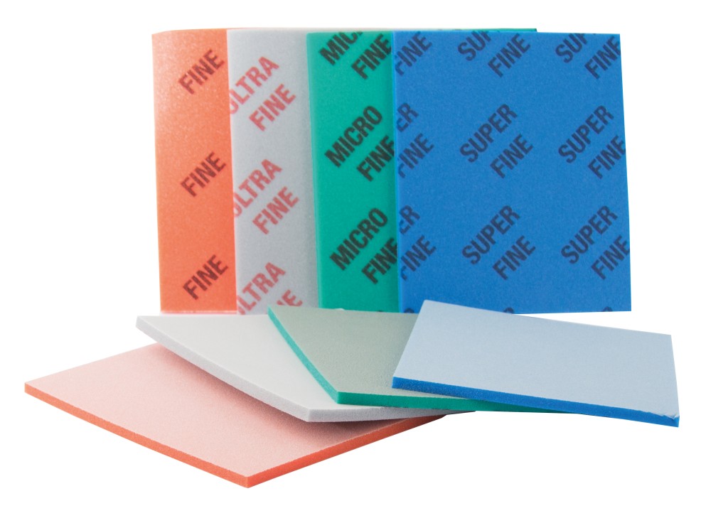 Sanding soft pad 140x115x5mm P500 blue 1 Sanding soft pad 140x115x5mm P500 blue