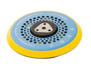 150mm perforated grinding disc with M8 + 5/16" thread adapters, medium