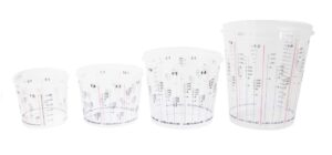 Mixing cups with scales 385ml 200pcs.