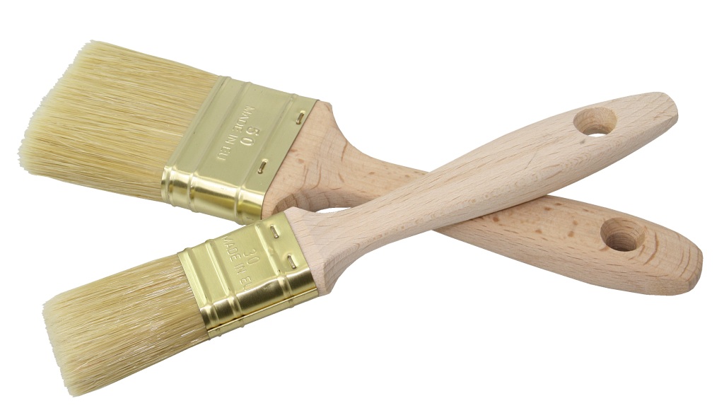 Flat brush with wooden handle, size 9, 30mm 1 Flat brush with wooden handle, size 9, 30mm