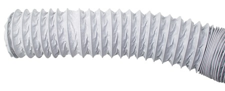 Ventilation hose with steel spiral, PVC, 75mm, white, 6m 1 Ventilation hose with steel spiral, PVC, 75mm, white, 6m
