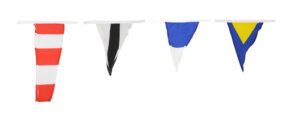 Pennant chain with signal flags PES 140x220mm 10m