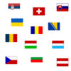 National flag PES 300x450mm Czech Republic 3 dv eubinnen 20