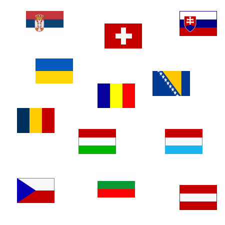 National flag PES 200x300mm Bosnia and Herzegovina 1 National flag PES 200x300mm Bosnia and Herzegovina