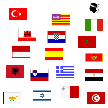 National flag PES 300x450mm Cyprus 1 National flag PES 300x450mm Cyprus