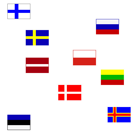 Signal flag PES 300x450mm 3=Terrathree 1 Signal flag PES 300x450mm 3=Terrathree
