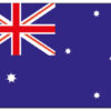 National flag PES 200x300mm Australia 3 dvaus20