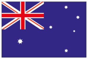 National flag PES 200x300mm Australia