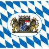 State flag PES 200x300mm Bavaria (diamonds with coat of arms) 3 dvbay20