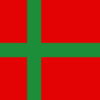 Regional flag PES 200x300mm Bornholm