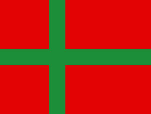 Regional flag PES 200x300mm Bornholm