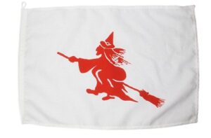 Fun flag PES 300x450mm Flying Witch